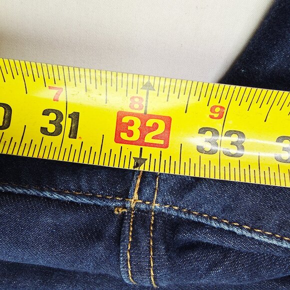 Levis Size 26X32 Womens 721 High Rise Skinny Blue Denim 5 Pocket Logo Tag Jeans - Picture 10 of 14
